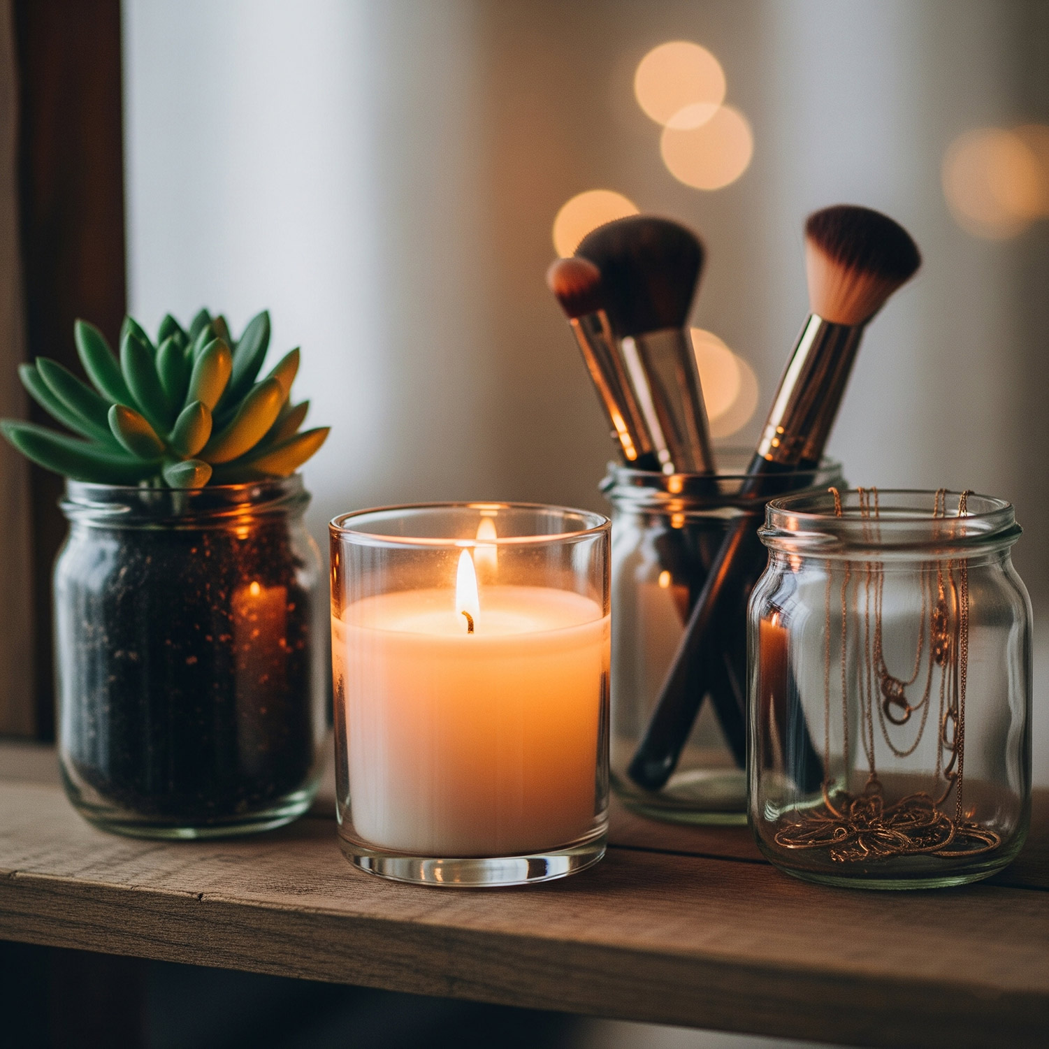 Upcycle your empty candle jars